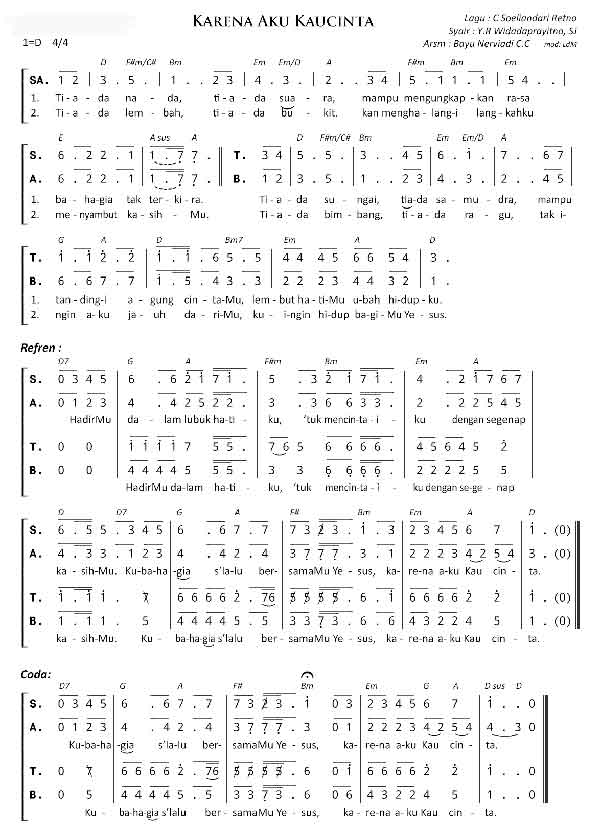 Karena Aku Kau Cinta