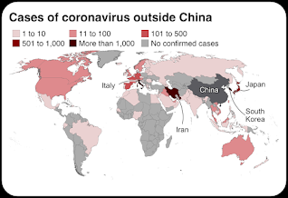 کورونا وائرس سے دنیا بھر میں 3000 سے زیادہ اموات