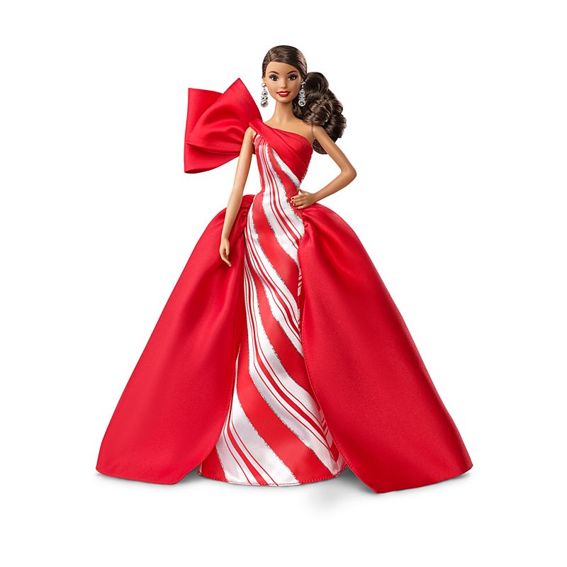 Christmas Barbie 2019 New Brunette Holiday Barbie Doll 2019 Christmas Candy Cane Christmas Barbie 2019 New Brunette Holiday Barbie Doll 2019 Christmas Candy Cane