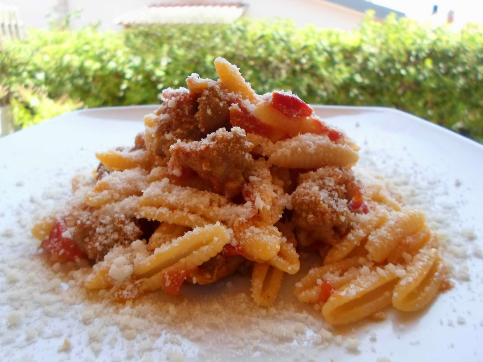 gnocchetti sardi con salsiccia e patate