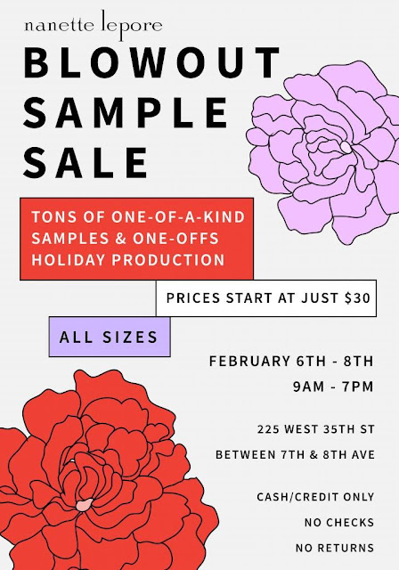 sample sale Nanette Lepore sample sale Nanette Lepore