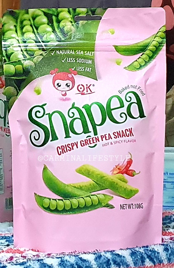 Baked not Fried Snapea Crispy Green Pea Snack