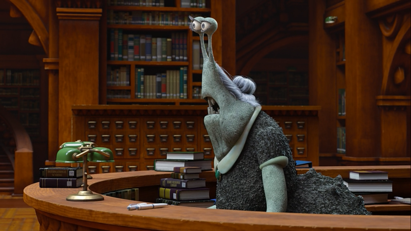Библиотека в кино : Университет монстров / Monsters University 2013.