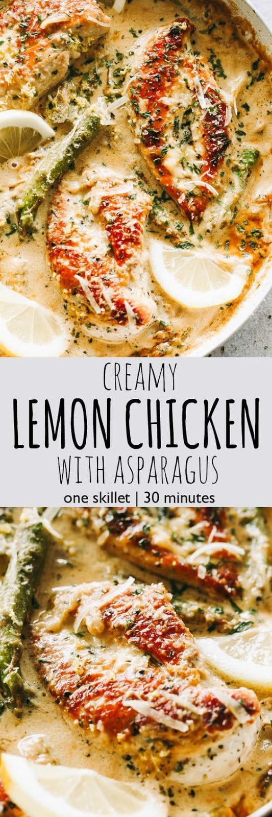 One Skillet Creamy Lemon Chicken With Asparagus one-skillet-creamy-lemon-chicken-with-asparagus