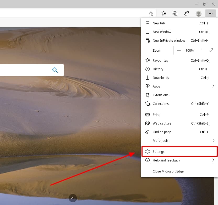 How to change search engine in Microsoft Edge?