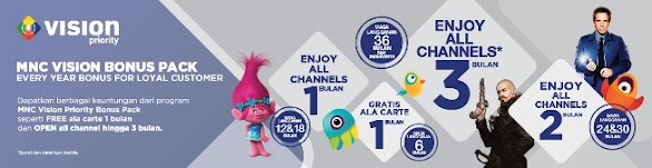 MNC Vision Priority Bonus Paket All Channel MNC Vision Priority Bonus Paket All Channel