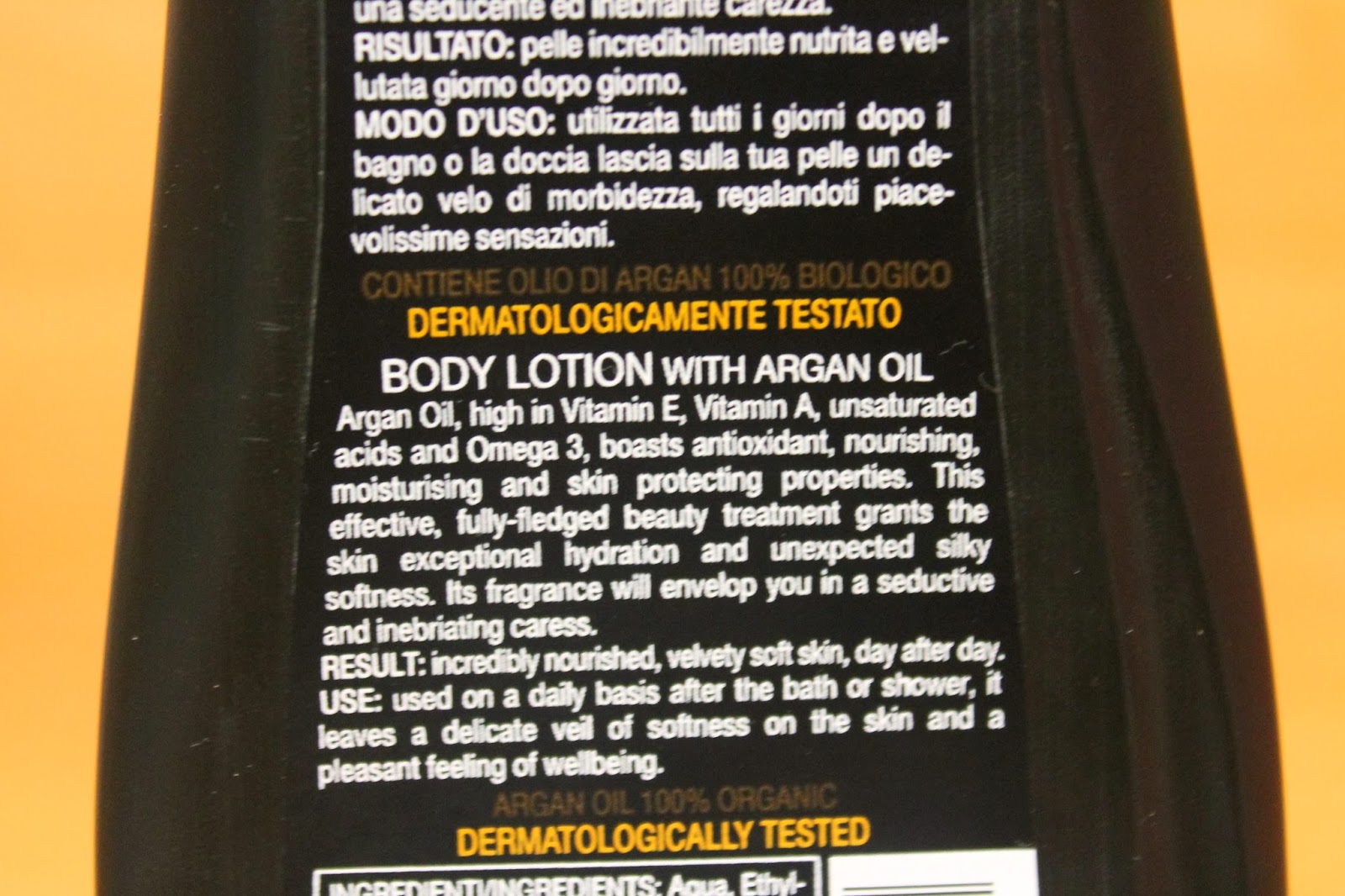 I am on a diet Leocrema Body Lotion with Argan Oil!