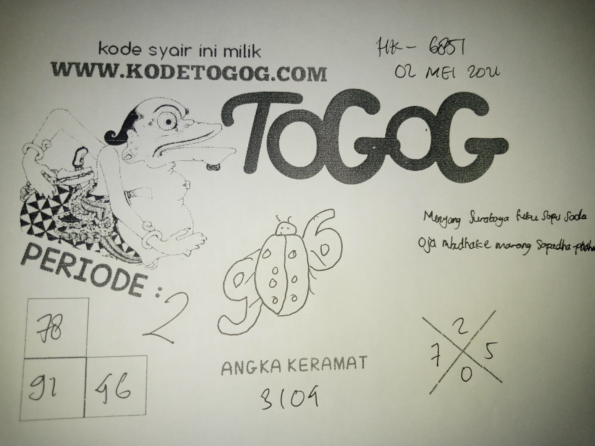 Syair Hk Hari Ini 2 Mei 2021 Prediksi Padangtoto