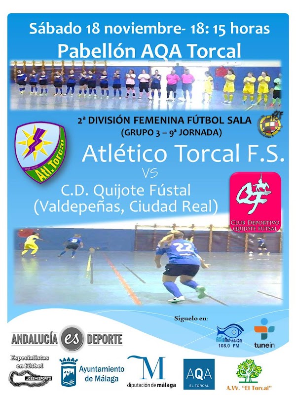 Atlético Torcal, convocadas ante Quijote Futsal