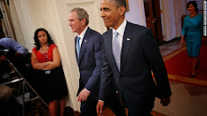 Bush coming back to the white House to help obama !
