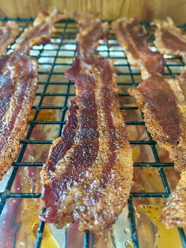 Oven Baked Brown Sugar Bacon Jerky
