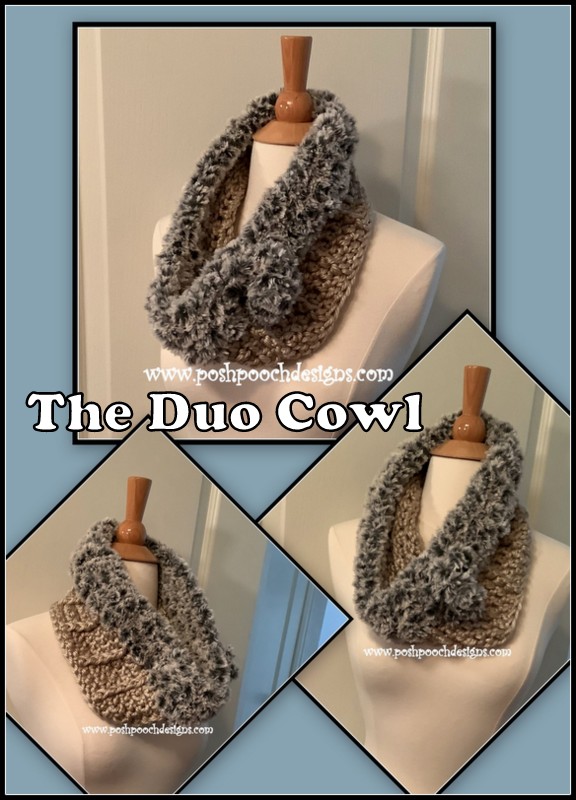 Posh Pooch Designs : The Duo Cowl Crochet Pattern / Go For Faux