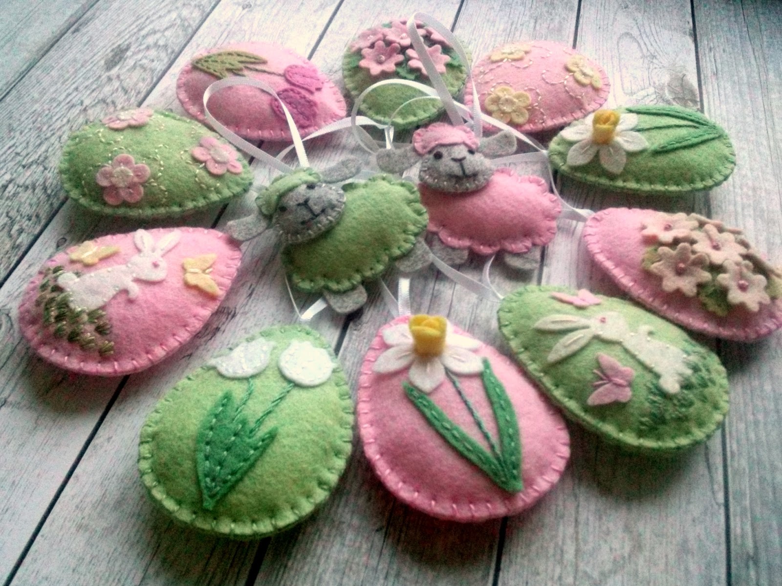 DusiCrafts by Dušanka Sirše Pastel Easter ornaments