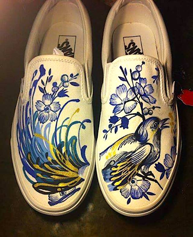 “ink on shoes” - A Custom Sneaker Exhibition of VANS Classic Slip-Ons ...