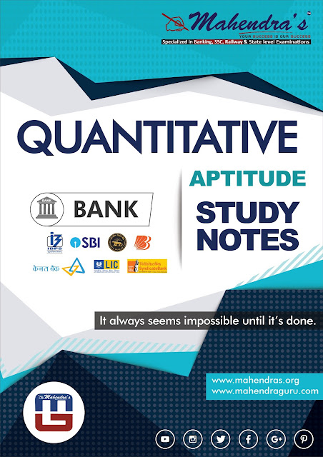 Quantitative Aptitude: Study Notes For SBI Clerk Prelims | 01.03.18