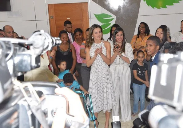 Queen Letizia visited CAID which is a comprehensive Care Center for disabled people