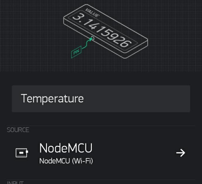 Project Hub IoT Using Blynk Temperature and Humidity Monitoring