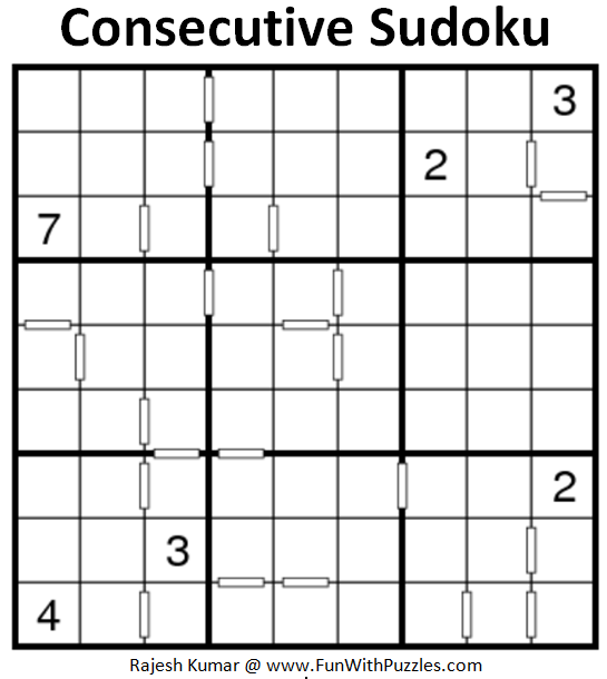 Consecutive Sudoku (Fun With Sudoku #200)