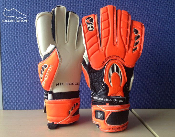 HO Ghotta Hybrid Orange- Black roll flat GK Gloves