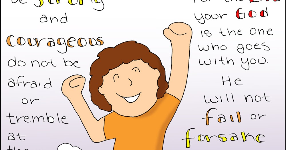 Doodle Through The Bible Deuteronomy 31 6 Be Strong And