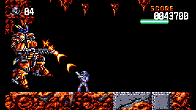 Turrican Flashback gameplay on the PS4 game console