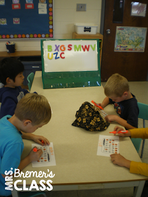 Literacy activity centers for Kindergarten