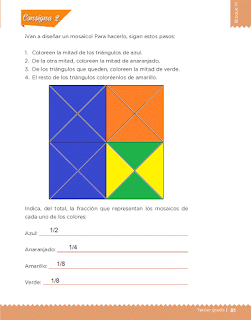 Respuestas Apoyo Primaria Desafíos matemáticos 3ro. Grado Bloque III Lección 35 Flores y colores