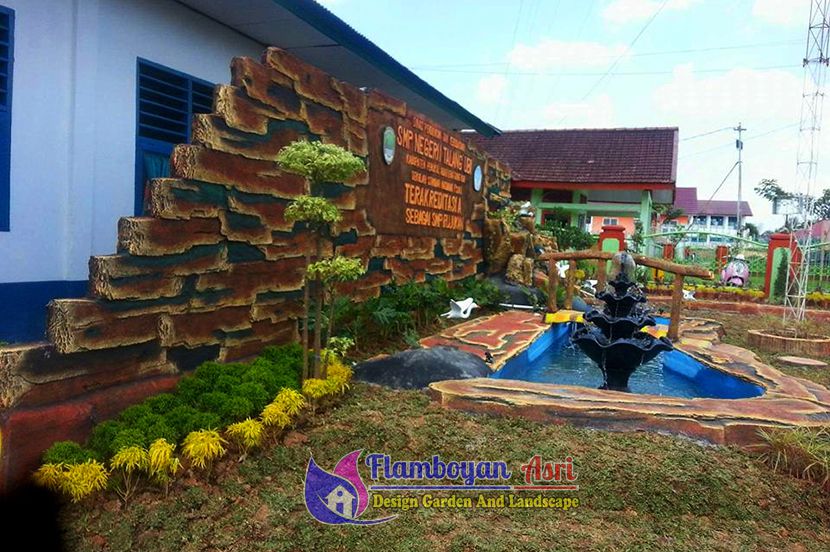 20 Koleski Terbaru Contoh Gambar Taman  Sekolah  Sd  