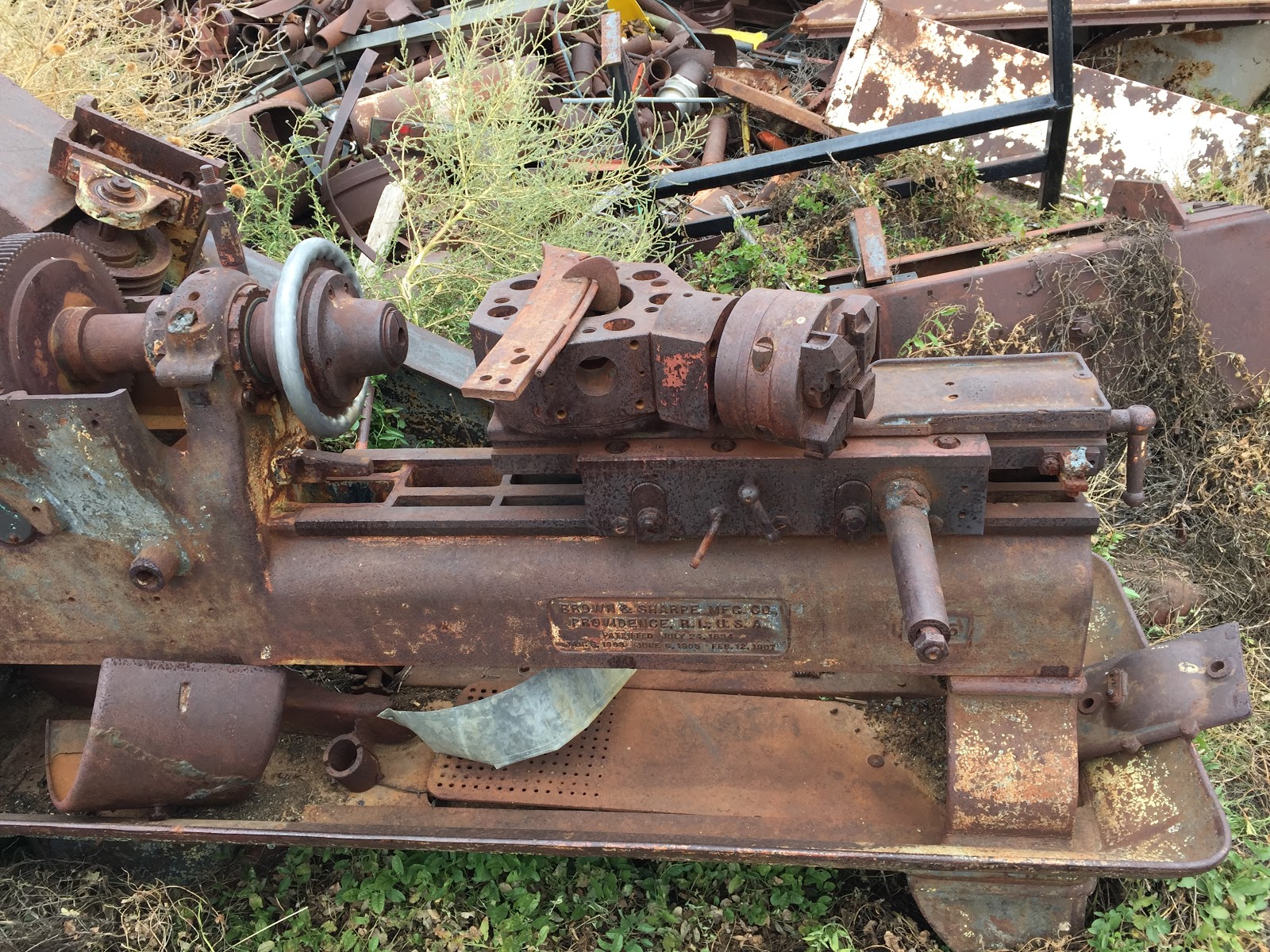 Zombie Engines Brown and Sharp 6 Turret Lathe (junked)