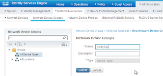 ISE network device groups