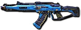 Poderoso Fusil de Asalto AK 47 Steel Blue AK 47 Steel Blue