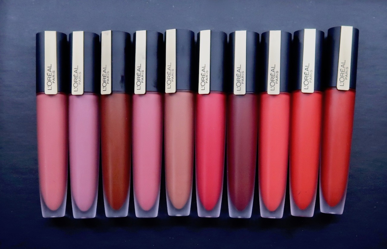L'Oreal Rouge Signature Matte Color Ink Review + Swatches Lip stain and matte lipstick in one!