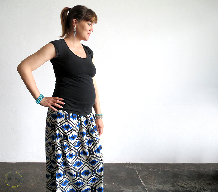 How to sew a pregnancy skirt in one hour