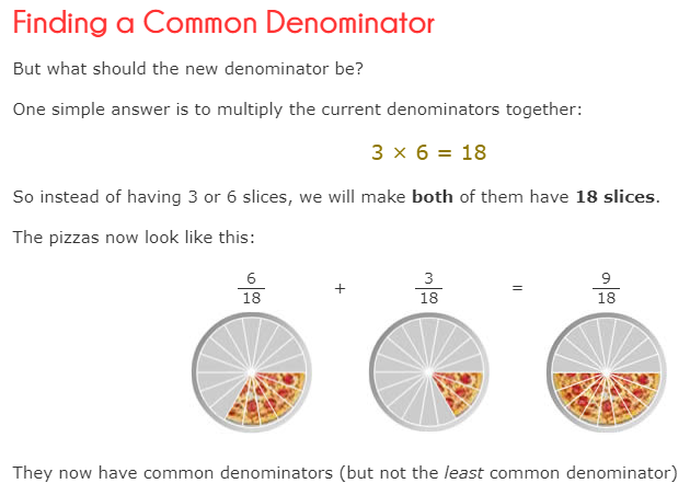 Finding Lowest Common Denominator
