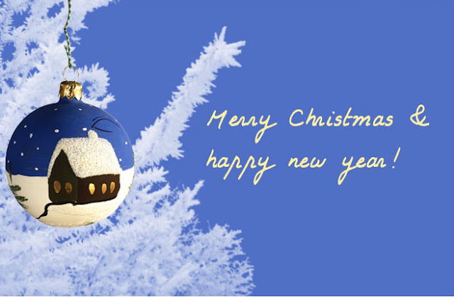 happy christmas and new year christmas card greetings