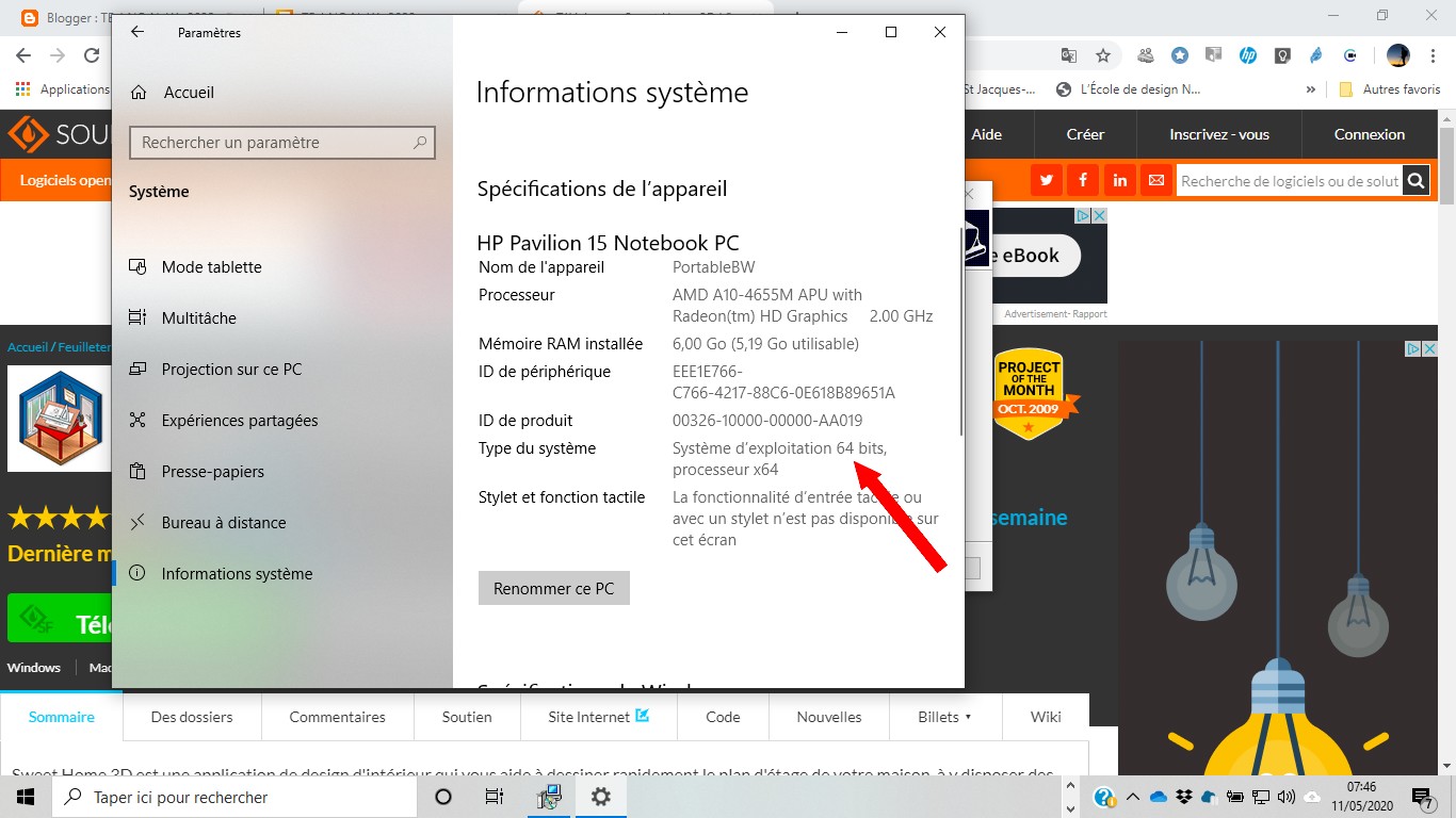 Windows 32 ou 64 bits