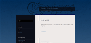 Dusk to Dawn Blogger Template, free and quality html5 blogger template