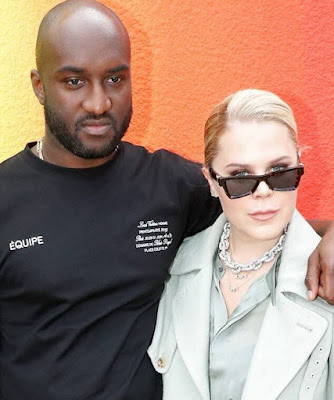 Picture of Shannon Abloh with her spouse Virgil Abloh