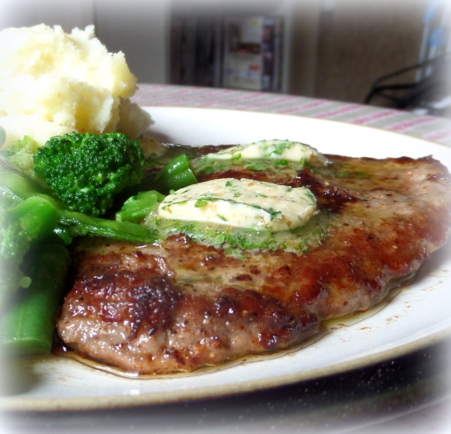 Pan Fried Steaks with Parsley Butter for Two The English Kitchen