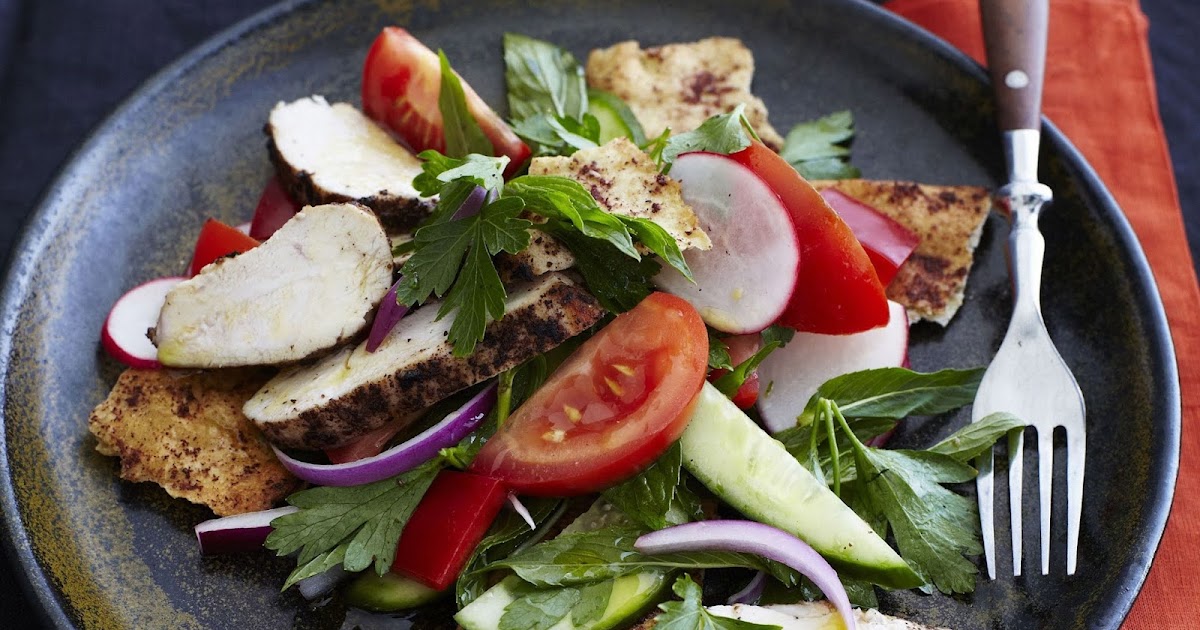 Fattoush with sumac chicken recipe LEBANESE RECIPES