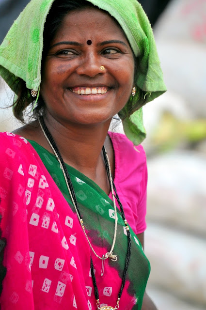 portrait indian tribal woman women girl tarnetar gujarat fair festival colourful face