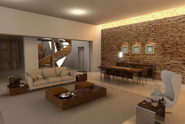 Stone Wall In Living Room Cost