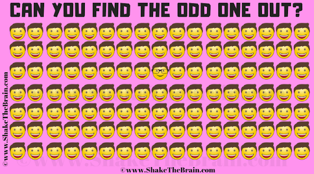 In this Odd Emoji Out Puzzle to Tickle your Brain, your challenge is to find the Emoji which is different