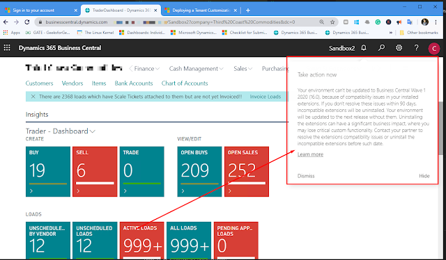 Take Action Now - Your Business Central Tenant Cannot be updated to BC 16 Take Action Now - Your Business Central Tenant Cannot be updated to BC 16
