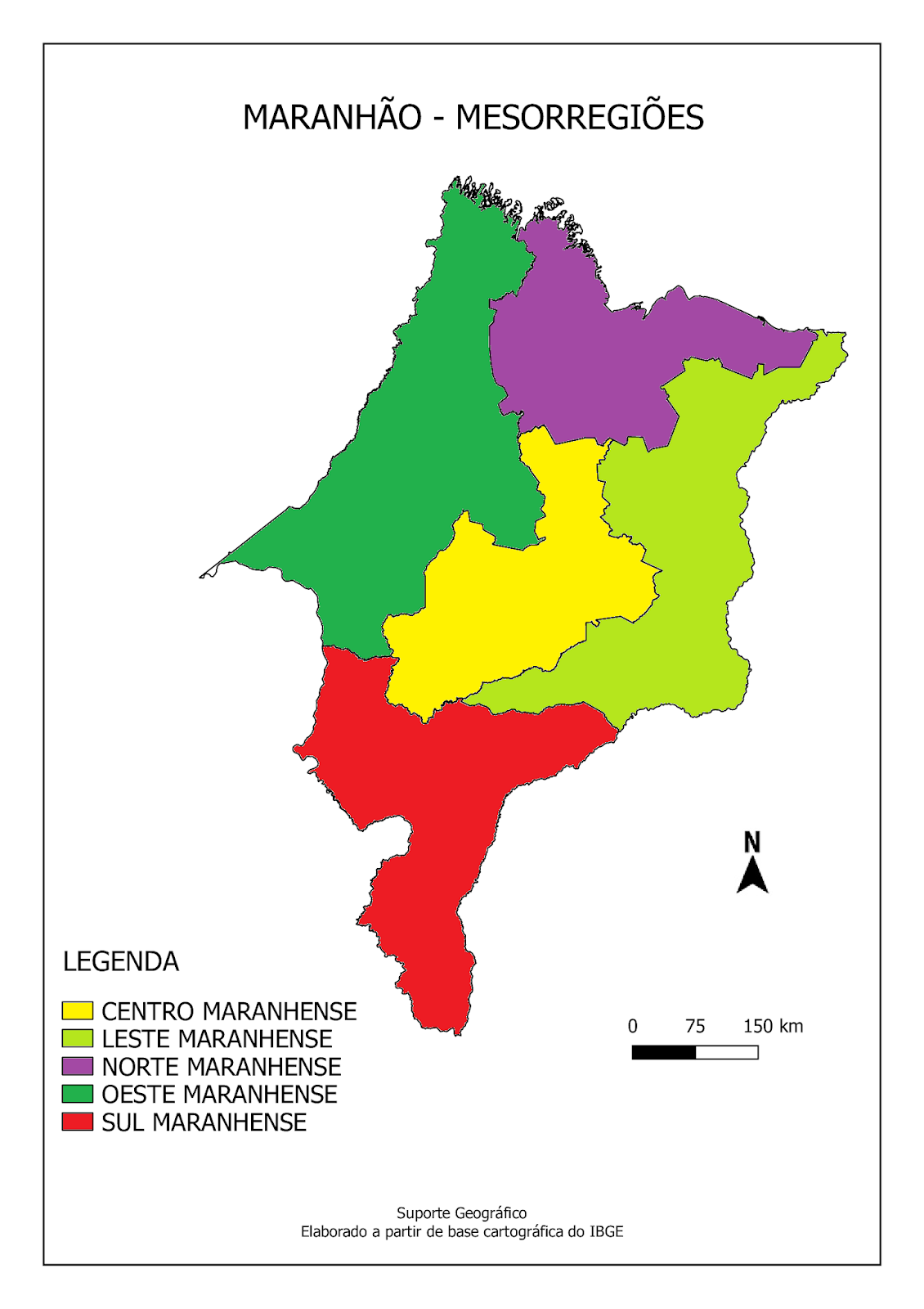 MAPA MESORREGIÕES DO MARANHÃO MAPA MESORREGIÕES DO MARANHÃO