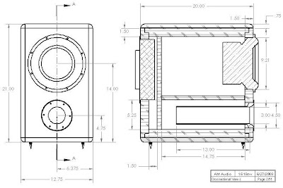 Ukuran Box Subwoofer 10