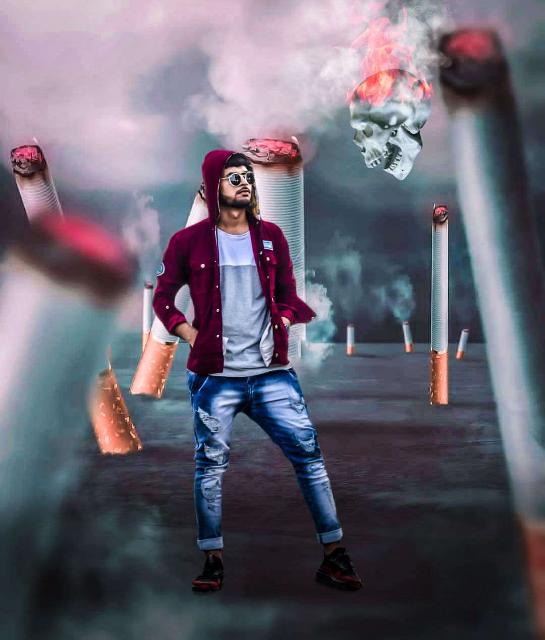 Smoking Kills picsart photo editing manipulation 2019, Picsart ...