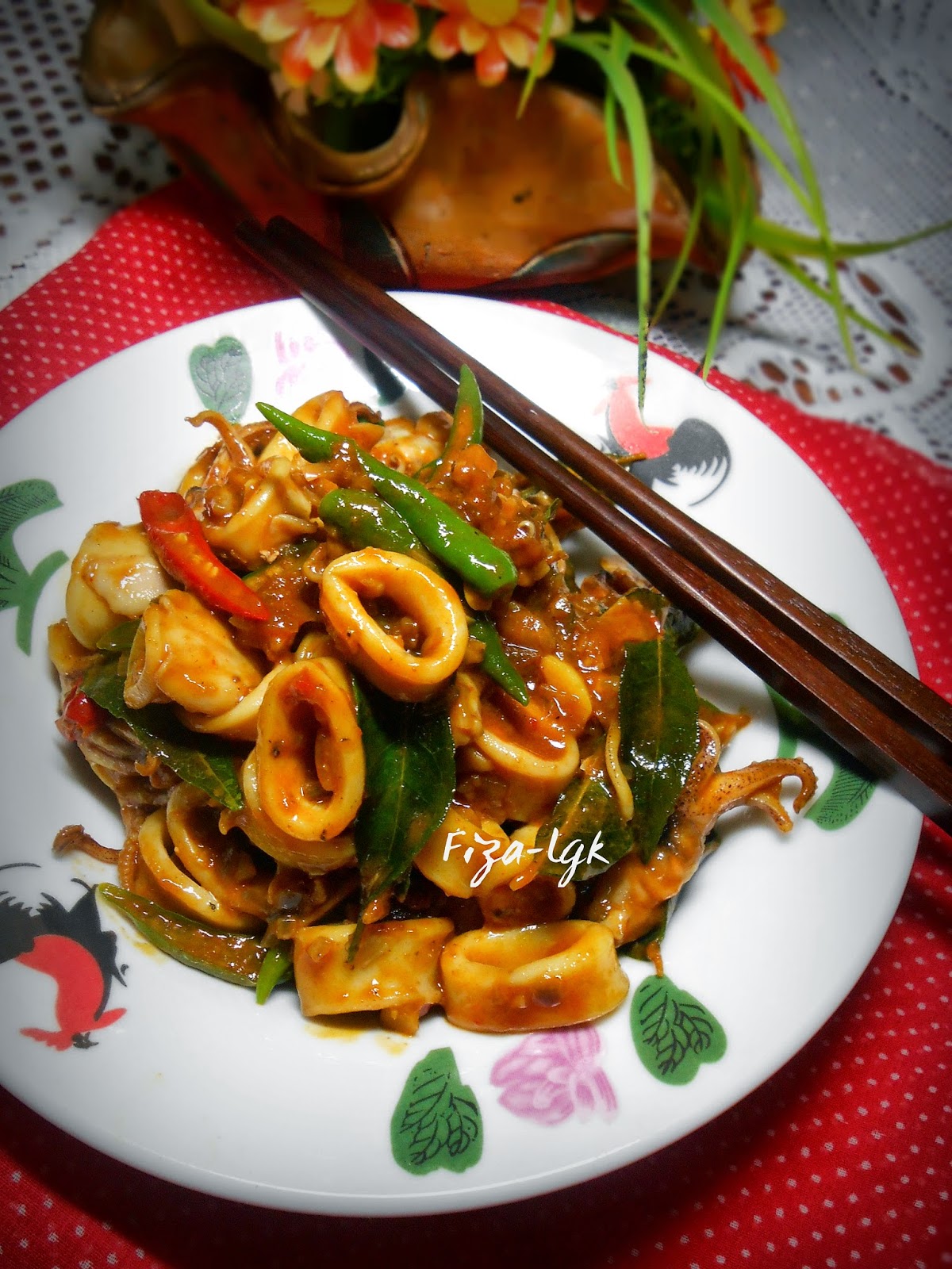 SOTONG KAM HEONG  Fiza's Cooking