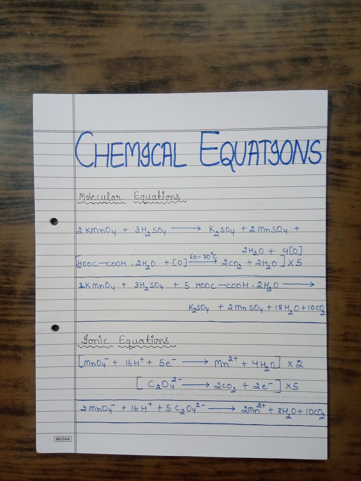 Oxalate ion essay image