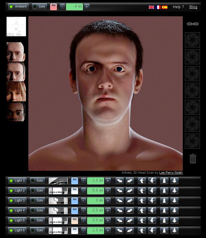 Misc: Virtual Lighting Studio - Interactive portrait lighting